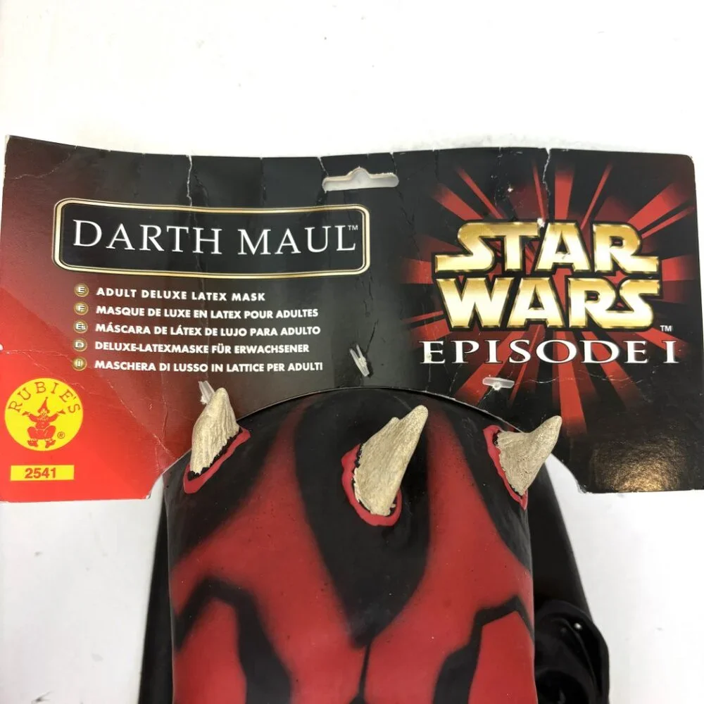 Darth Maul Latex Mask Official Star Wars episode 1 Rubie’s #2541 NWT NOS